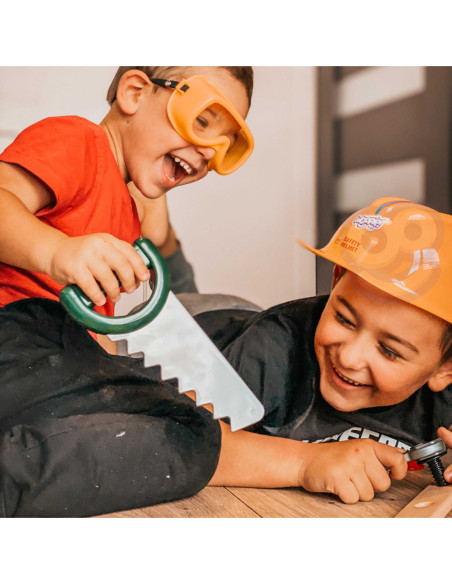 WOOPIE Duża Skrzynka z Narzędziami dla Dzieci Zestaw Majsterkowicza Wkrętarka