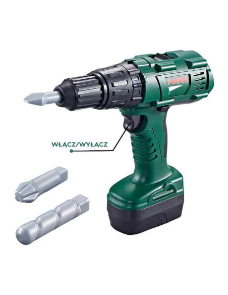 WOOPIE Duża Skrzynka z Narzędziami dla Dzieci Zestaw Majsterkowicza Wkrętarka