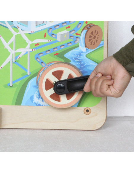 MASTERKIDZ Tablica Edukacyjna Energia Odnawialna i Nieodnawialna