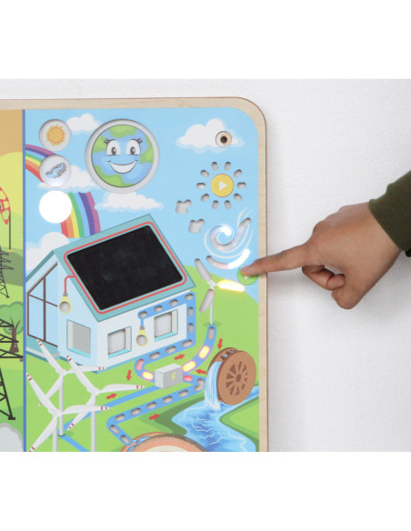 MASTERKIDZ Tablica Edukacyjna Energia Odnawialna i Nieodnawialna