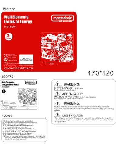 MASTERKIDZ Tablica Edukacyjna Energia Odnawialna i Nieodnawialna