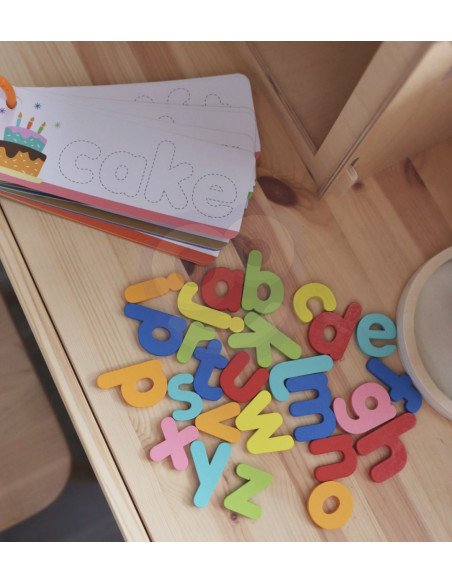 TOOKY TOY Puzzle Alfabet Nauka Literek Słów Zwierzątka 57 el.