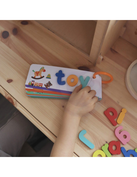 TOOKY TOY Puzzle Alfabet Nauka Literek Słów Zwierzątka 57 el.