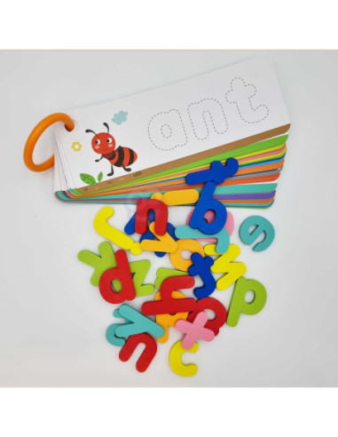 TOOKY TOY Puzzle Alfabet Nauka Literek Słów Zwierzątka 57 el.