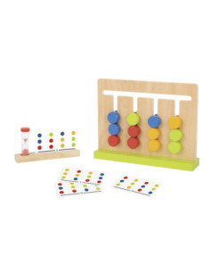 TOOKY TOY Logic Game Puzzle 30 Patterns 18 Pieces Colors 2