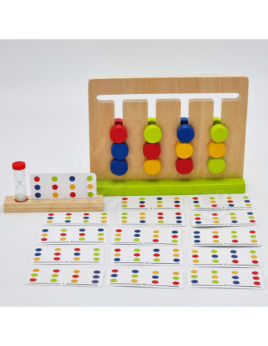 TOOKY TOY Gra Logiczna Układanka na Czas Kolory 30 Wzorów