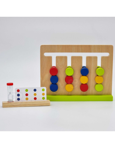 TOOKY TOY Gra Logiczna Układanka na Czas Kolory 30 Wzorów