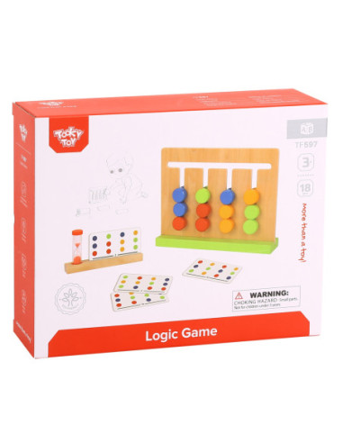 TOOKY TOY Gra Logiczna Układanka na Czas Kolory 30 Wzorów