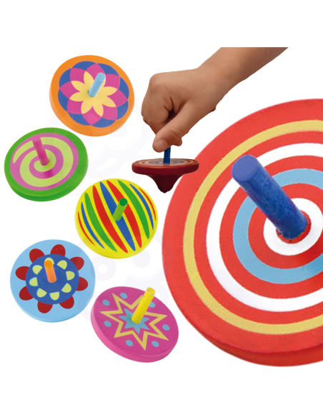 VIGA Kolorowy Bączek drewniany 1szt