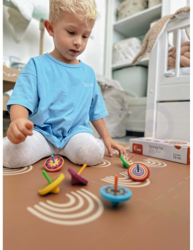 VIGA Kolorowy Bączek drewniany 1szt