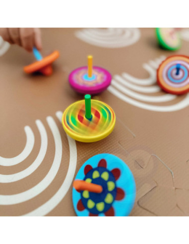 VIGA Kolorowy Bączek drewniany 1szt