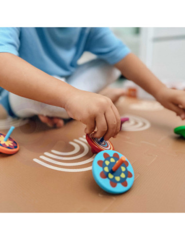 VIGA Kolorowy Bączek drewniany 1szt