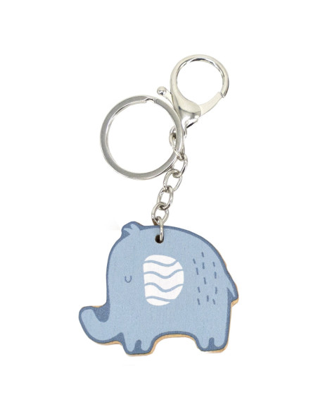 Viga PolarB Drewniany Breloczek Biały Miś Brelok