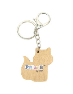 Viga PolarB Drewniany Breloczek Biały Miś Brelok 2