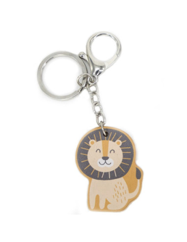 Viga PolarB Drewniany Breloczek Biały Miś Brelok