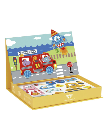 TOOKY TOY Układanka Edukacyjna Magnetyczne Pudełko dla Dzieci 80 el.