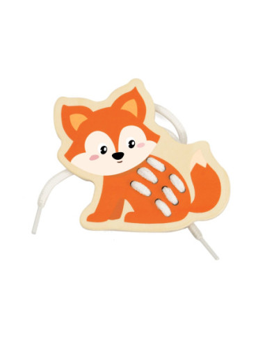 CLASSIC WORLD Drewniana Sznurowanka Przeplatanka Nawlekanka Zwierzątka Afryka 10 el.