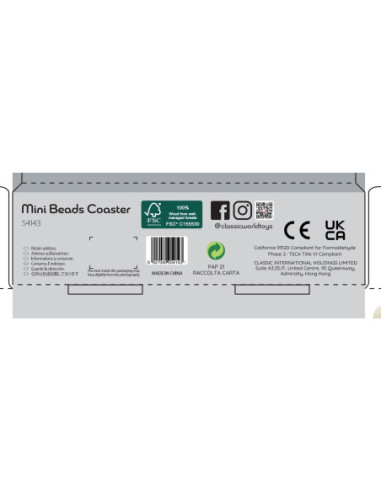 CLASSIC WORLD Pętla Motoryczna Logiczna Przeplatanka Edukacyjna Labirynt dla Dzieci 1 szt.