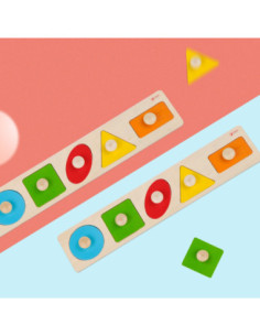 Wooden Geometric Puzzle Shape Sorter Classic World-Puzzle 2
