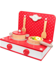 CLASSIC WORLD Drewniana Kuchnia 2w1 Grill + Kuchenka dla Dzieci 22el. 2