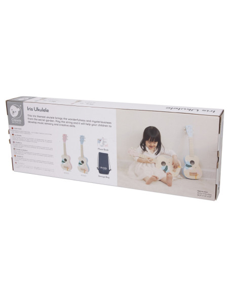 CLASSIC WORLD Drewniane Ukulele Gitara dla Dzieci Niebieskie