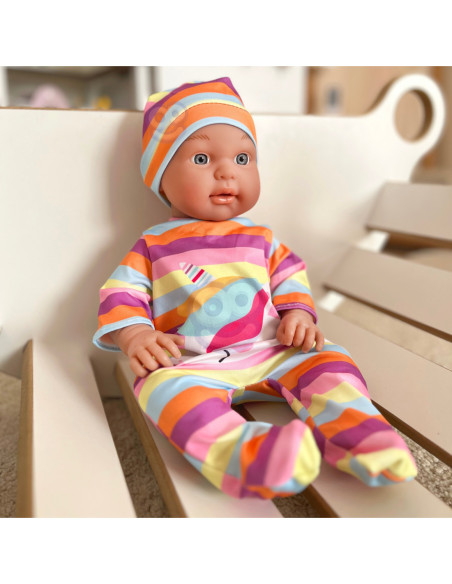 WOOPIE Ubranko dla Lalki Zestaw Pajacyk Body Jednorożec Czapeczka 43 cm