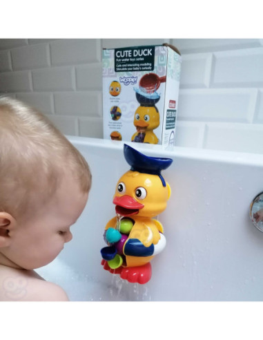 WOOPIE Kaczuszka Zabawka Wodna do Kąpieli Kołowrotek Przelewowa