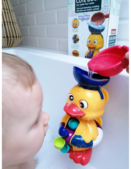 WOOPIE Kaczuszka Zabawka Wodna do Kąpieli Kołowrotek Przelewowa