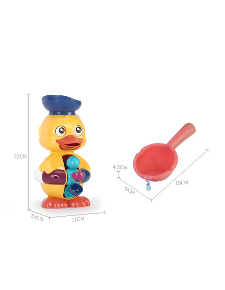 WOOPIE Kaczuszka Zabawka Wodna do Kąpieli Kołowrotek Przelewowa