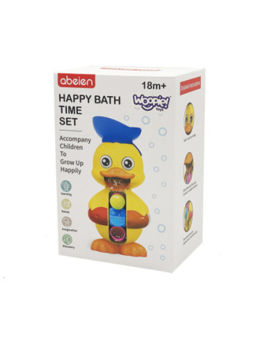 WOOPIE Kaczuszka Zabawka Wodna do Kąpieli Kołowrotek Przelewowa