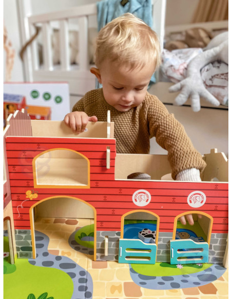 WOOPIE GREEN Mega Farma Figurki Zwierząt Stajnia Obora Kurnik 18 el.