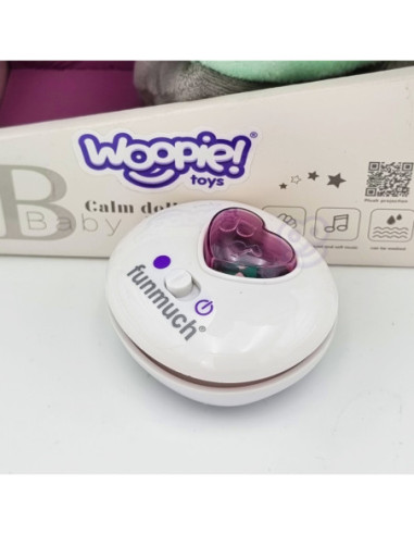WOOPIE Interaktywny Pluszak Przytulanka dla Niemowląt Światło Dźwięk Piesek Usypiacz