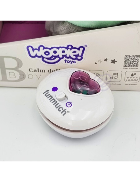 WOOPIE Interaktywny Pluszak Przytulanka dla Niemowląt Światło Dźwięk Piesek Usypiacz