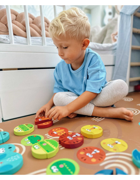 TOOKY TOY Jenga Zwierzęta Gra Zręcznościowa