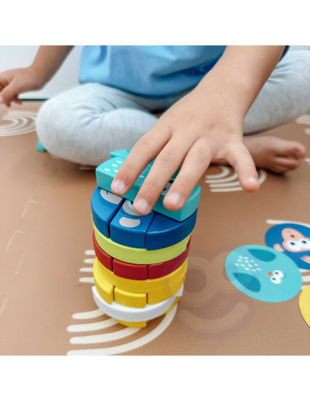 TOOKY TOY Jenga Zwierzęta Gra Zręcznościowa