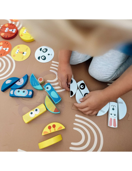 TOOKY TOY Jenga Zwierzęta Gra Zręcznościowa