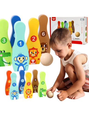 WOOPIE Kręgle dla Dzieci  6 szt. + 2 Piłki