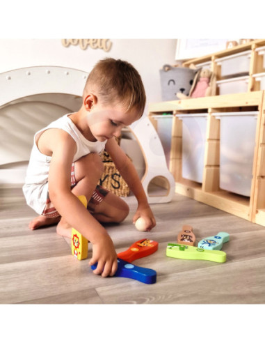 WOOPIE Kręgle dla Dzieci  6 szt. + 2 Piłki