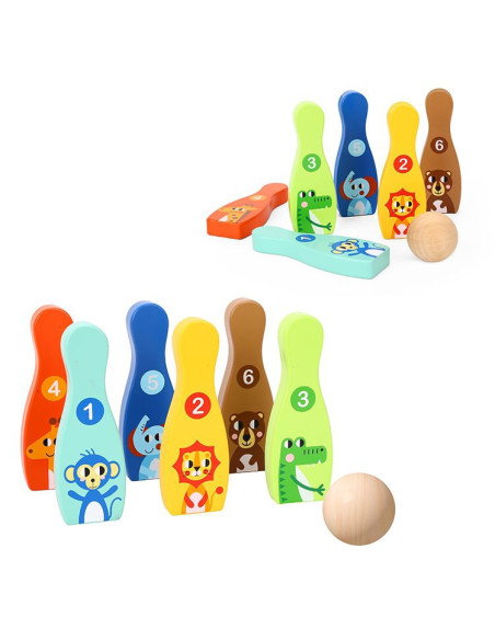 WOOPIE Kręgle dla Dzieci  6 szt. + 2 Piłki