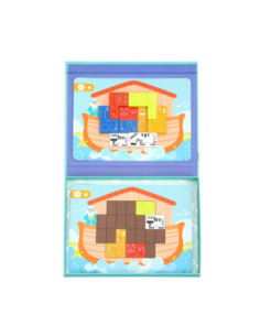 TOOKY TOY Układanka Logiczna Puzzle Tetris Arka Noego 26 el. 2