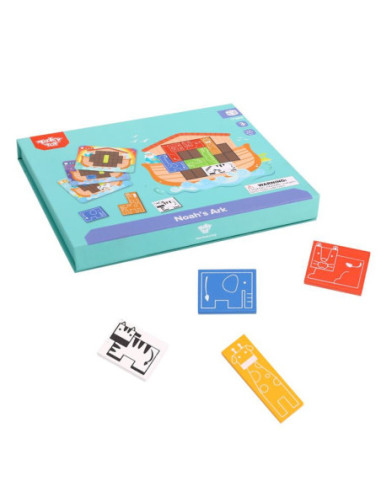 TOOKY TOY Układanka Logiczna Puzzle Tetris Arka Noego 26 el.