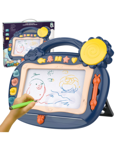 WOOPIE Znikopis Tablica Magnetyczna Kolorowa Stempelki