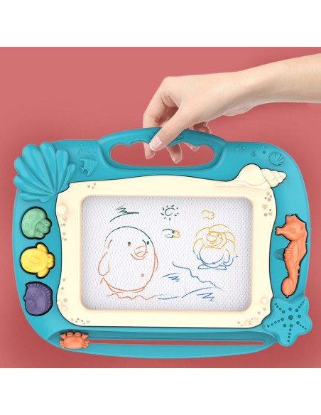 WOOPIE Znikopis Tablica Magnetyczna Kolorowa Stempelki Motyw Oceanu