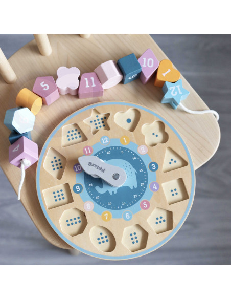 VIGA PolarB Sorter Kształtów Zegar nawlekanka