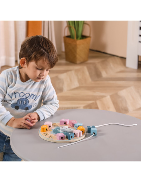 VIGA PolarB Sorter Kształtów Zegar nawlekanka