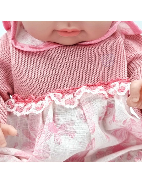 WOOPIE Ubranko dla Lalki Zestaw Sukienka Czapeczka 43 - 46 cm Różowy