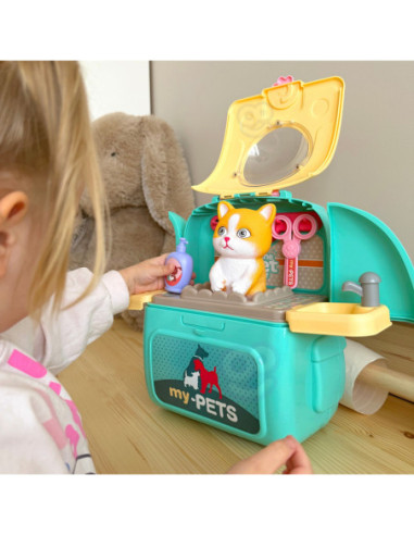 WOOPIE Kotek Przenośny Zestaw Pielęgnacyjny 2w1 w Plecaku Transporter