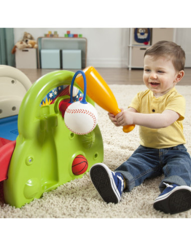 STEP2 Plac Zabaw Dla Dzieci Centrum Aktywności Zjeżdżalnia Koszykówka Baseball