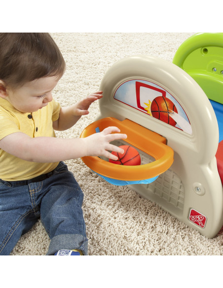 STEP2 Plac Zabaw Dla Dzieci Centrum Aktywności Zjeżdżalnia Koszykówka Baseball