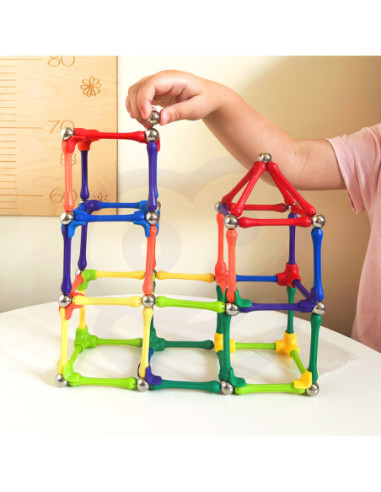 WOOPIE Klocki Magnetyczne Konstrukcyjne Układanka Kreatywna 70 el.